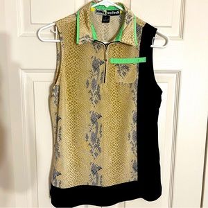 Jamie Sadock, Snakeskin look top, EUC, Size Small